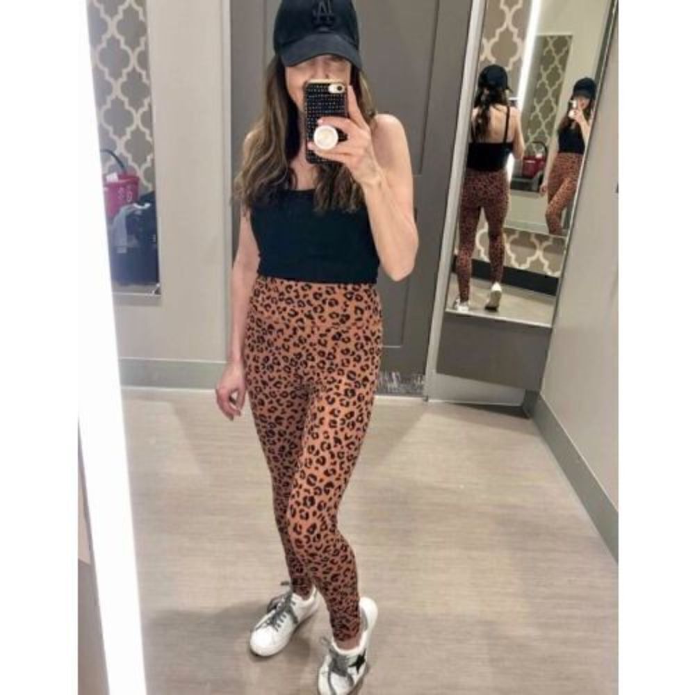 Wild Fable Women's Leopard Print High-Waisted Classic Leggings Size XL
